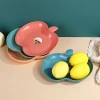 Creative apple-shaped home fruit platter, new creative living room fruit platter, dried fruit platter, snack platter details Picture